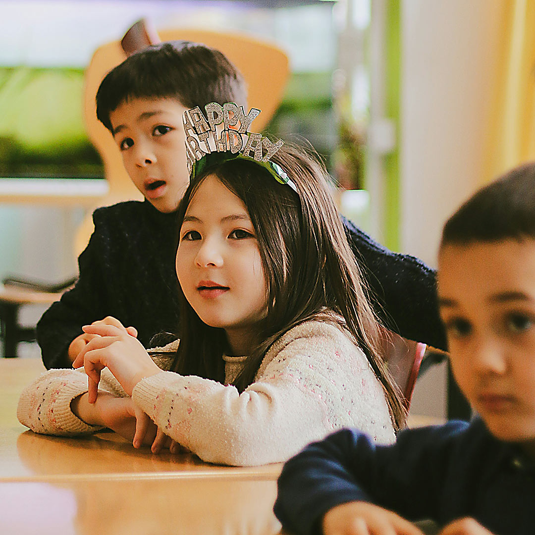 Young students with teacher