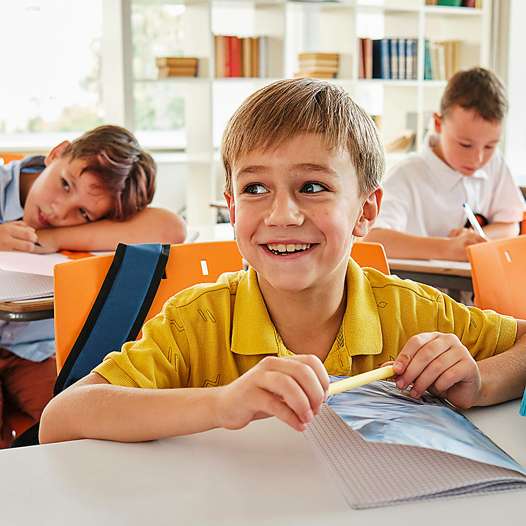 Young students with teacher